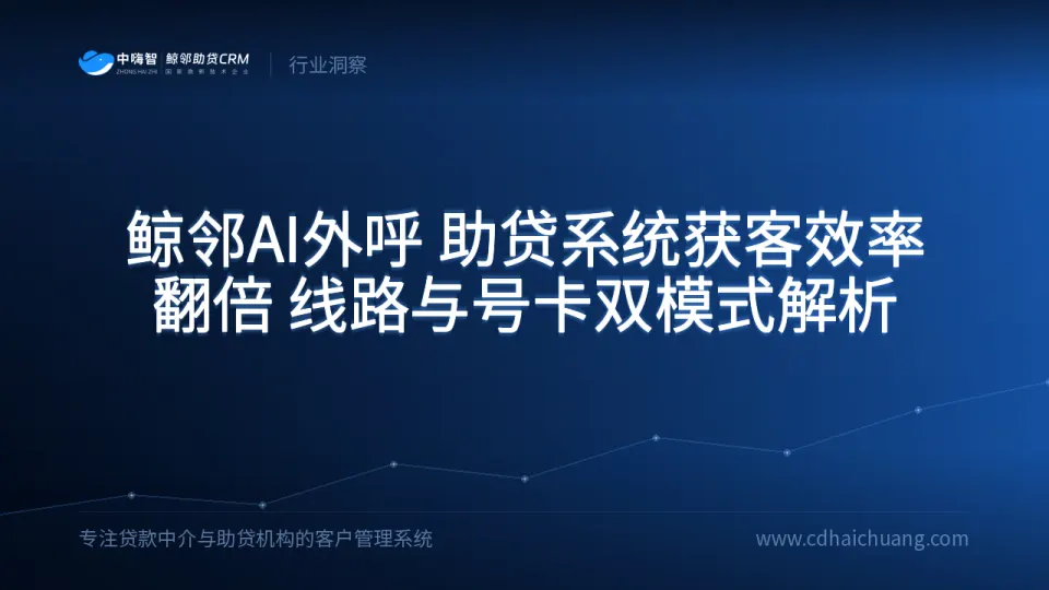 鲸邻AI外呼：助贷系统获客效率翻倍，线路与号卡双模式解析